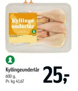 Føtex Kyllingeunderlår tilbud