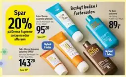 Føtex Spar 20%. . på solcreme eller aftersun tilbud