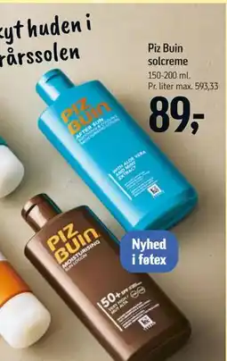 Føtex Piz Buin solcreme tilbud