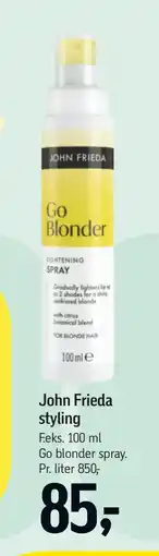 Føtex John Frieda styling tilbud