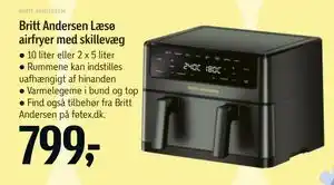 Føtex Britt Andersen Læsø airfryer med skillevæg tilbud