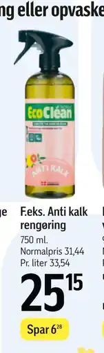 Føtex Anti kalk rengøring tilbud
