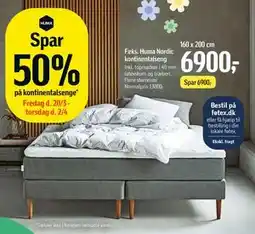 Føtex Huma Nordic kontinentalseng tilbud