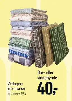 Føtex Vattæppe eller hynde tilbud