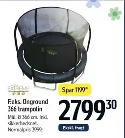Føtex Onground 366 trampolin tilbud
