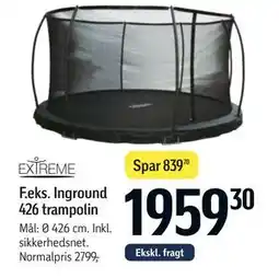 Føtex Inground 426 trampolin tilbud