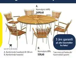 Føtex Kerteminde havebord Ø 130 cm tilbud