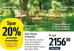Føtex Spar 20% på udvalgte loungemøbler tilbud