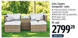 Føtex Cypern loungesæt - natur tilbud
