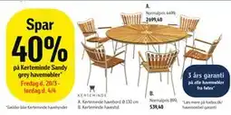 Føtex Spar 40% på Kerteminde Sandy grey havemøbler tilbud