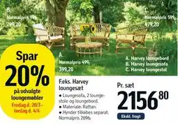 Føtex Harvey loungestol tilbud