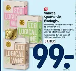 REMA 1000 Vanesa Spansk vin Økologisk tilbud