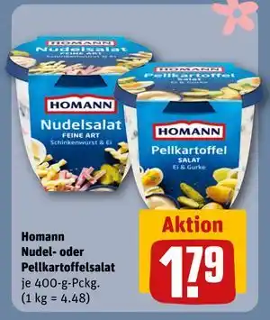 REWE DE Homann Nudel- oder Pellkartoffelsalat, EUR 1.79 tilbud