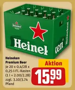 REWE DE Heineken Premium Beer, EUR 15.99 tilbud
