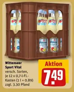 REWE DE Wittenseer Sport Vital, EUR 7.49 tilbud