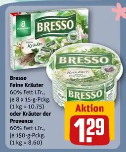 REWE DE Bresso Feine Kräuter oder Kräuter der Provence, EUR 1.29 tilbud