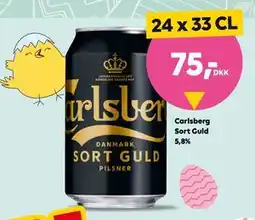BorderShop Carlsberg Sort Guld 5,8% tilbud