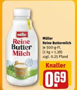 REWE DE Müller Reine Buttermilch, EUR 0.69 tilbud