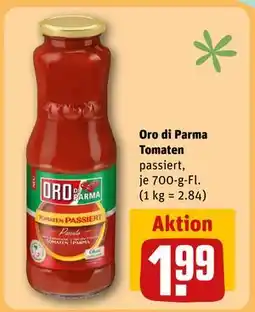 REWE DE Oro di Parma Tomaten, EUR 1.99 tilbud