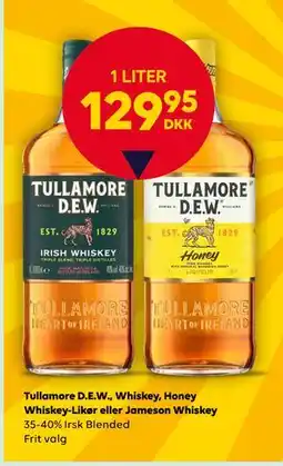 BorderShop Tullamore D.E.W., Whiskey, Honey Whiskey-Likør eller Jameson Whiskey tilbud