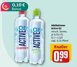 REWE DE Adelholzener Active O2, EUR 99 tilbud