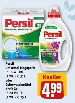 REWE DE Persil Universal Megaperls oder Colorwaschmittel Kraft Gel, EUR 4.99 tilbud
