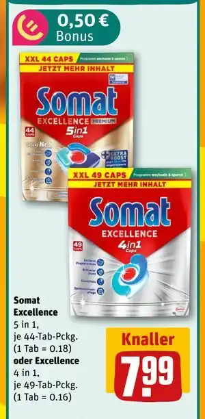 REWE DE Somat Excellence oder Excellence, EUR 7.99 tilbud