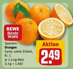 REWE DE Orangen, EUR 2.49 tilbud