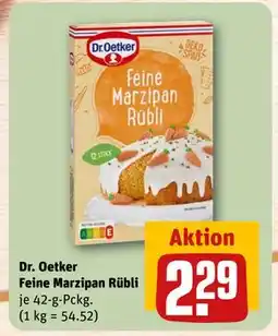 REWE DE Dr. Oetker Feine Marzipan Rübli, EUR 2.29 tilbud