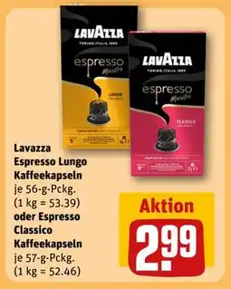REWE DE Lavazza Espresso Lungo Kaffeekapseln oder Espresso Classico Kaffeekapseln, EUR 2.99 tilbud
