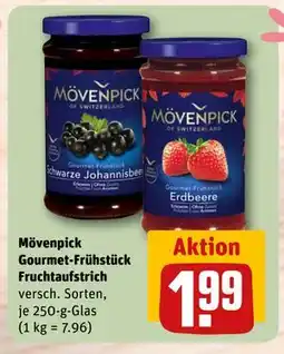 REWE DE Mövenpick Gourmet-Frühstück Fruchtaufstrich versch. Sorten7.96), EUR 1.99 tilbud