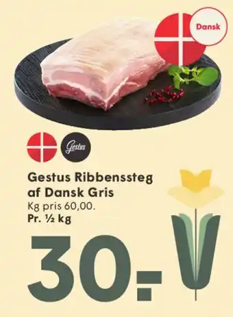 SPAR Gestus Ribbensteg af Dansk Gris tilbud