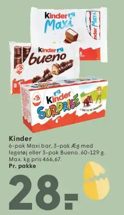 SPAR Kinder (assortment) tilbud