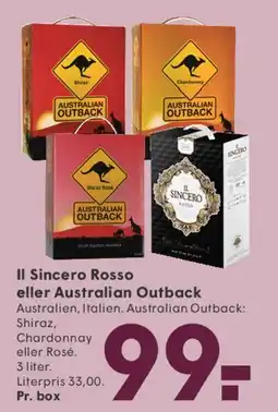 SPAR Il Sincero Rosso eller Australian Outback (box) tilbud
