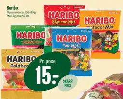 Min Købmand Haribo - flere varianter (pose) tilbud