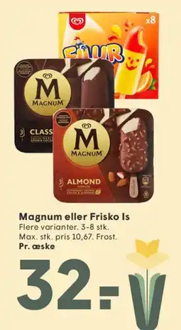 SPAR Magnum eller Frisko is (flere varianter) tilbud