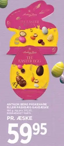 MENY Anthon Berg påskehare / påskeæg tilbud