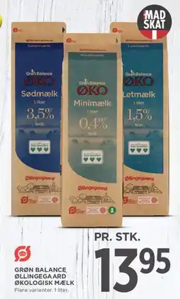 MENY Grøn Balance Økologisk mælk (1 l) tilbud