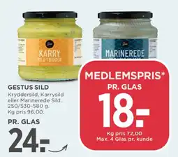 MENY Gestus sild (glas) tilbud