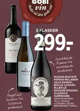 MENY 3 flasker - tilbud tilbud