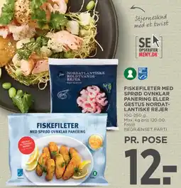 MENY Fiskefileter (med sprød ovnklart panering) tilbud