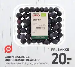 MENY Grøn Balance Økologiske blåbær 125 g tilbud