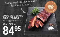 MENY Sous vide spare-ribs med BBQ tilbud