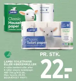 MENY Lambi toiletpapir / køkkenruller tilbud