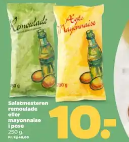 Netto Salatmesteren remoulade eller mayonnaise i pose tilbud