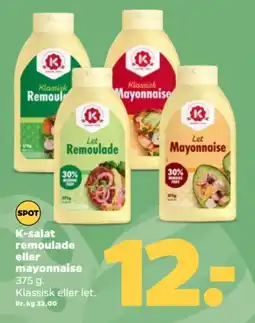 Netto K-salat remoulade eller mayonnaise tilbud