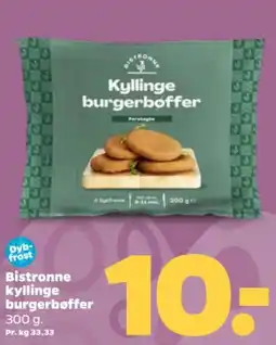 Netto Bistronne kyllinge burgerbøffer tilbud
