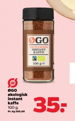 Netto ØGO økologisk instant kaffe tilbud