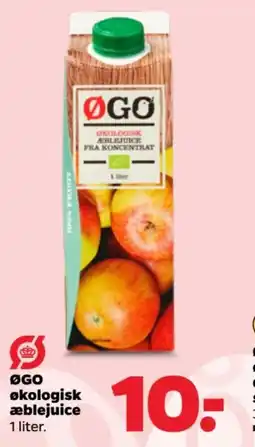Netto ØGO økologisk æblejuice tilbud