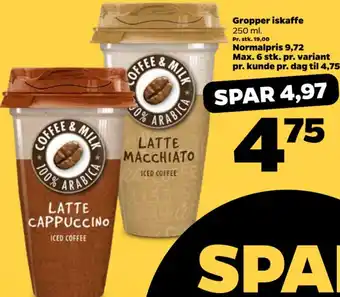 Netto Gropper iskaffe tilbud